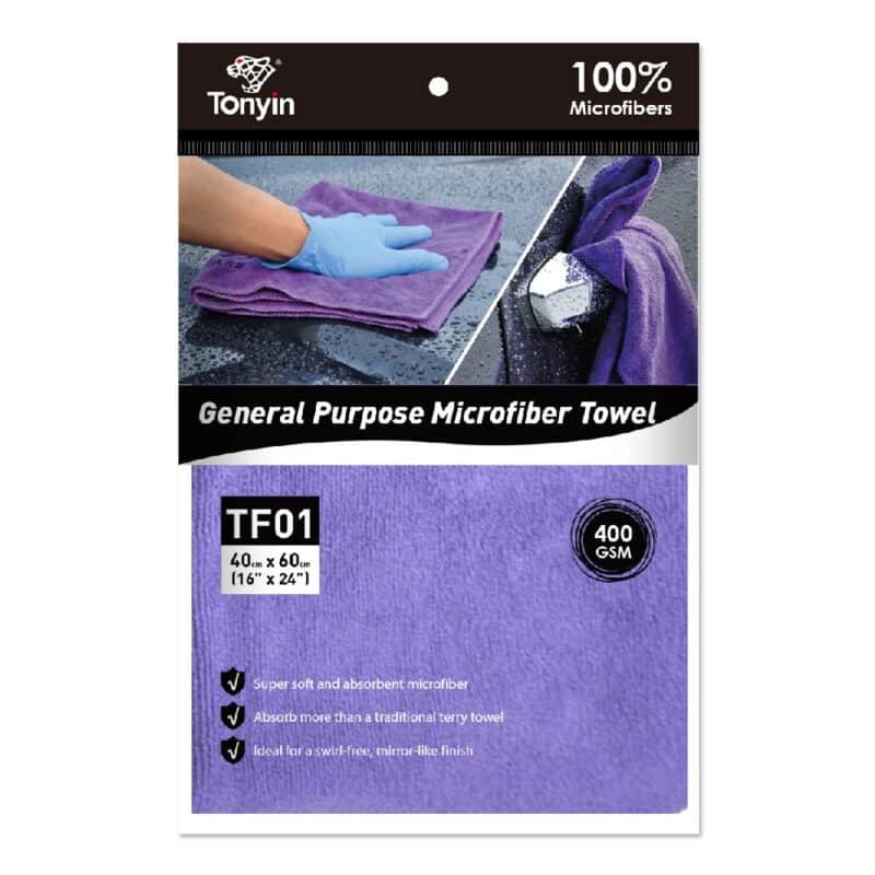 Microvezeldoek paars