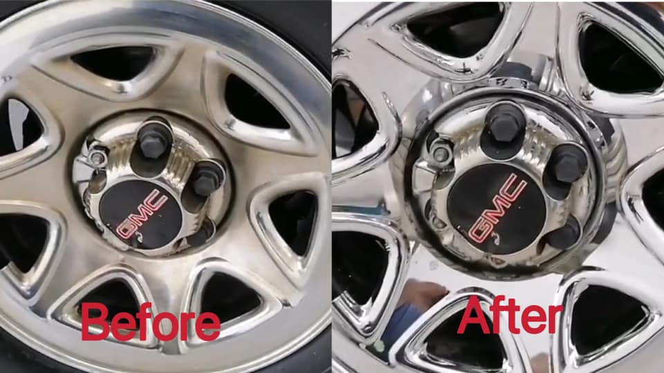 Chromen velgen polijsten