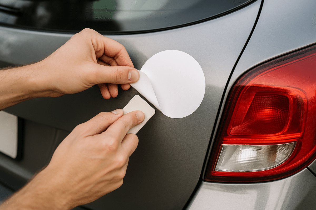 sticker van auto verwijderen