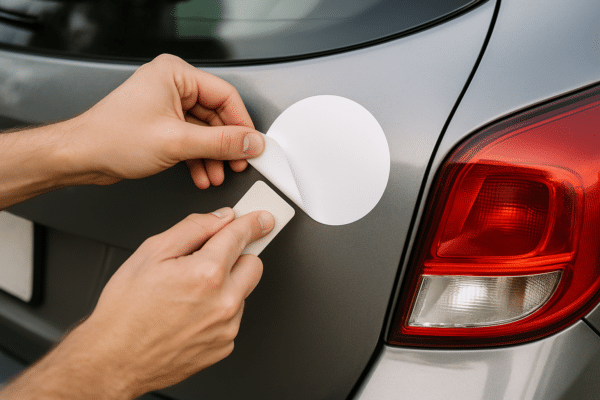 sticker van auto verwijderen