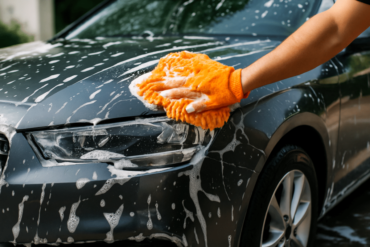 auto wassen met de hand